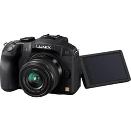 Hybride Lumix DMC-G6 - Noir + Panasonic Lumix G Vario 14-42mm f/3.5 -5.6 ASPH OIS + Lumix G Vario 45-150mm f/4.0-5.6 ASPH Mega O.I.S + Lumix G 25mm f/1.7 ASPH f/3.5-5.6 + f/4-5.6 + f/1.7