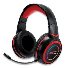 Casque gaming filaire avec micro Amstrad AMS H007 - Noir/Rouge