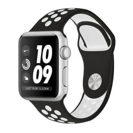 Apple Watch (Series 3) 2017 GPS 38 mm - Aluminium Argent - Sport Nike Noir/Blanc