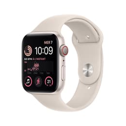 Apple Watch (Series SE) 2022 GPS 40 mm - Aluminium Lumière stellaire - Bracelet sport Lumière stellaire
