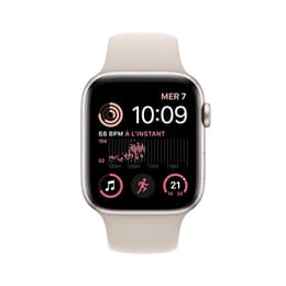 Apple Watch (Series SE) 2022 GPS 40 mm - Aluminium Lumière stellaire - Bracelet sport Lumière stellaire
