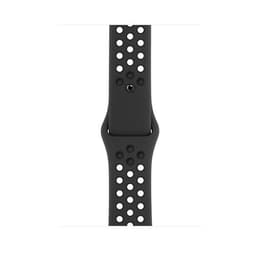 Apple Watch (Series 6) 2020 GPS 44 mm - Aluminium Argent - Bracelet sport Nike Noir