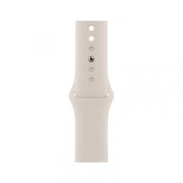 Apple Watch Series 9 (2023) GPS + Cellular 45 mm - Acier inoxydable Or - Bracelet sport Lumière stellaire