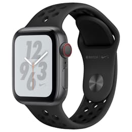 Apple Watch Series 4 (2018) GPS + Cellular 40 mm - Aluminium Gris sidéral - Bracelet sport Nike Noir