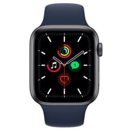 Apple Watch (Series 4) 2018 GPS 44 mm - Aluminium Gris sidéral - Sport Bleu marine intense
