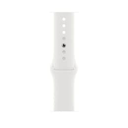 Apple Watch Series 8 (2022) GPS + Cellular 45 mm - Aluminium Minuit - Bracelet sport Blanc