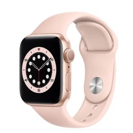 Apple Watch (Series 4) 2018 GPS 44 mm - Acier inoxydable Or - Sport Rose