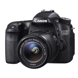 Reflex - Canon EOS 70D Noir Canon Canon Zoom Lens EF-S 18-55 mm f/3.5-5.6 IS STM