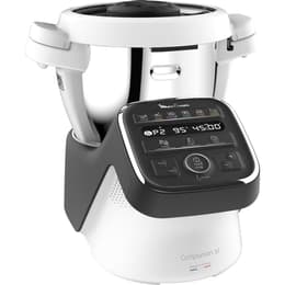Robot ménager multifonctions Moulinex Companion XL HF808800 4.5L - Blanc/Noir