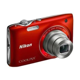 Compact Coolpix S3100 - Rouge + Nikon Nikkor Wide Optical Zoom 26-130 mm f/3.2-6.5 f/3.2-6.5