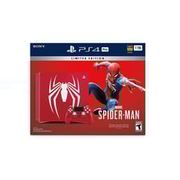 PlayStation 4 Pro 1000Go - Rouge - Edition limitée Spiderman + Marvel’s Spider-Man