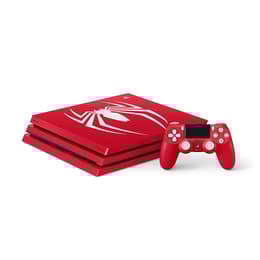 PlayStation 4 Pro 1000Go - Rouge - Edition limitée Spiderman + Marvel’s Spider-Man