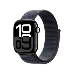 Apple Watch Series 10 (2024) GPS 46 mm - Aluminium Noir de jais - Boucle sport Midnight
