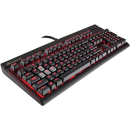 Clavier Corsair QWERTY Espagnol rétroéclairé STRAFE Cherry MX Red