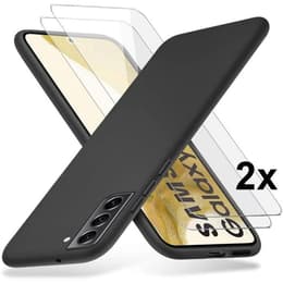 Coque Galaxy S22 Plus 5G et 2 écrans de protection - Silicone - Transparent
