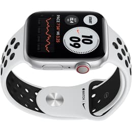Apple Watch (Series 6) 2020 GPS 44 mm - Aluminium Argent - Sport Nike Platine pur/Noir