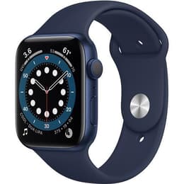 Apple Watch (Series 6) 2020 GPS 44 mm - Aluminium Bleu - Bracelet sport Bleu nuit