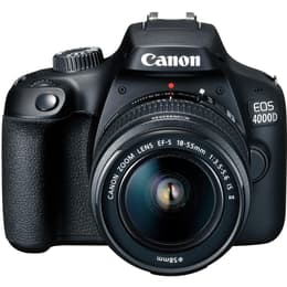 Reflex - Canon EOS 4000D Noir + Objectif Canon Zoom Lens EF-S 18-55mm f/3.5-5.6
