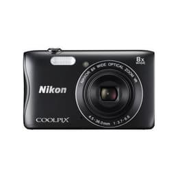 Compact Coolpix S3700 - Noir + Nikon Nikkor 8x Wide Optical Zoom 25-200mm f/3.7-6.6VR f/3.7-6.6