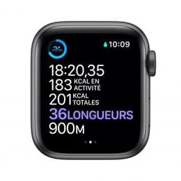 Apple Watch (Series 4) 2018 GPS 44 mm - Aluminium Gris sidéral - Sport Nike Anthracite/Noir