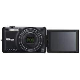 Compact Coolpix S6600 - Noir + Nikon Nikkor 12x Wide Optical Zoom 25-300mm f/3.3-6.3 ED VR f/3.3-6.3