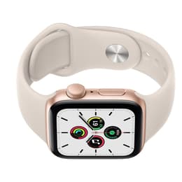 Apple Watch (Series 5) 2019 GPS 44 mm - Aluminium Or - Bracelet sport Blanc