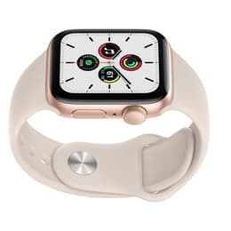 Apple Watch (Series 5) 2019 GPS 44 mm - Aluminium Or - Bracelet sport Blanc