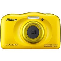 Compact Coolpix S33 - Jaune + Nikon Nikkor 3x Wide Optical Zoom 30-90mm f/3.3-5.9 f/3.3-5.9