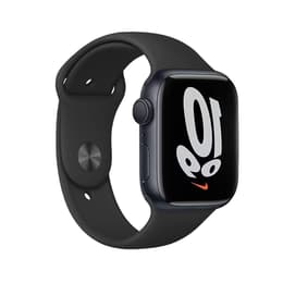 Apple Watch (Series 7) 2021 GPS + Cellular 41 mm - Aluminium Minuit - Bracelet sport Noir