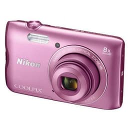 Compact Coolpix A300 - Rose + Nikon Nikkor 8x Wide Optical Zoom VR 25-200mm f/3.7-6.6 f/3.7-6.6