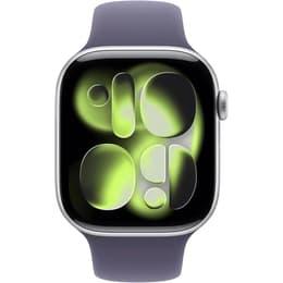 Apple Watch (2025) GPS 42 mm - Aluminium Argent - Bracelet sport Gris