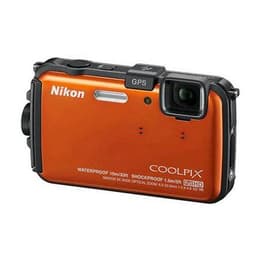 Compact Coolpix AW110 - Orange/Noir + Nikon Nikkor Wide Optical Zoom f/3.9-4.8