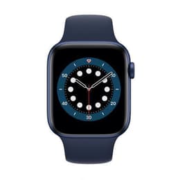 Apple Watch (Series 7) 2021 GPS 41 mm - Aluminium Noir - Bracelet sport Bleu