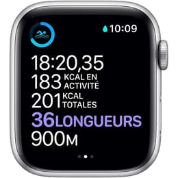 Apple Watch (Series 6) 2019 GPS 44 mm - Aluminium Argent - Bracelet sport Rose des sables