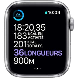 Apple Watch Series 6 (2020) GPS 44 mm - Aluminium Argent - Bracelet sport Rose