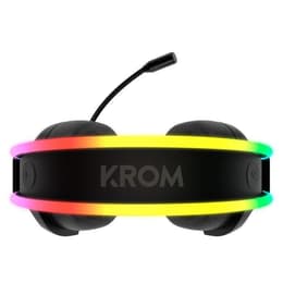 Casque réducteur de bruit gaming filaire avec micro Krom Klaim RGB - Noir