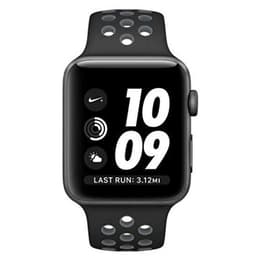 Apple Watch (Series 4) 2018 GPS 44 mm - Aluminium Gris sidéral - Sport Nike Noir