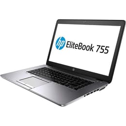 HP EliteBook 755 G4 15" A10 2.4 GHz - SSD 256 Go - 8 Go QWERTY - Anglais