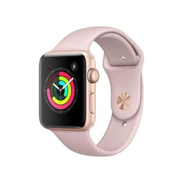 Apple Watch (Series 3) 2017 GPS 42 mm - Aluminium Or - Sport Rose des sables