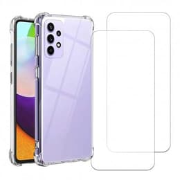 Coque Galaxy A52/A52S et 2 écrans de protection - TPU - Transparent