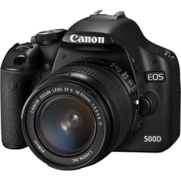 Reflex Canon EOS 500D - Noir + Objectif Canon EF-S 18-55mm f/3.5-5.6 IS