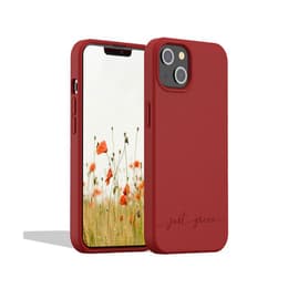 Coque iPhone 13 - Matière naturelle - rouge