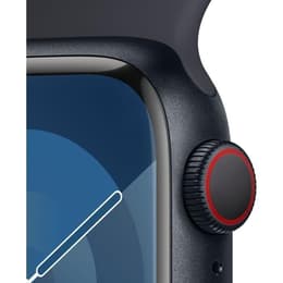 Apple Watch (Series 9) 2023 GPS 41 mm - Aluminium Noir minuit - Bracelet sport Noir minuit