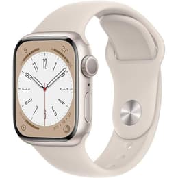Apple Watch Series 8 (2022) GPS + Cellular 45 mm - Acier inoxydable Argent