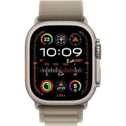 Apple Watch Ultra 2 (2023) GPS + Cellular 49 mm - Titane Titane naturel - Boucle Alpine Vert
