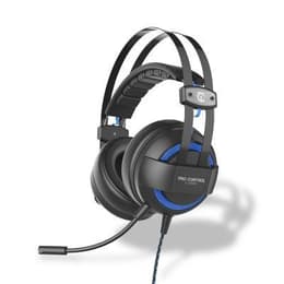 Casque réducteur de bruit gaming filaire avec micro Under Control Pro Control E-Sport - Noir/Bleu
