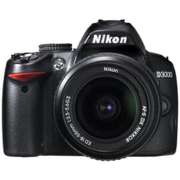 Reflex D3000 - Noir + Nikon Nikkor AF-S DX 18-55 mm f/3.5-5.6 G ED II + Nikkor AF-S DX 55-200 mm f/4-5.6 G ED f/3.5-5.6 + f/4-5.6