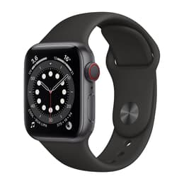 Apple Watch (Series 6) 2020 GPS 44 mm - Aluminium Gris - Bracelet sport Noir