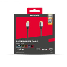 Câble Metronic Premium HDMI Male to Male with Ethernet 1.5m 370260