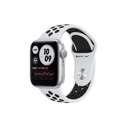 Apple Watch (Series 7) 2021 GPS 45 mm - Aluminium Blanc - Bracelet sport Nike Blanc